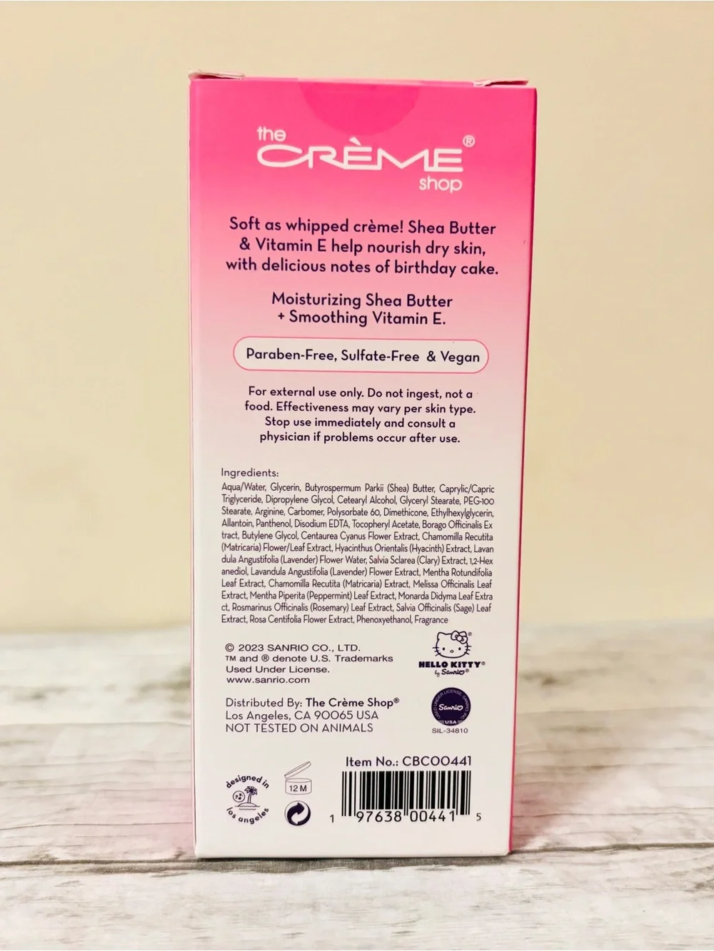 NWT The Crème Shop x Hello Kitty Celebrate Birthday Cake Hand Crème